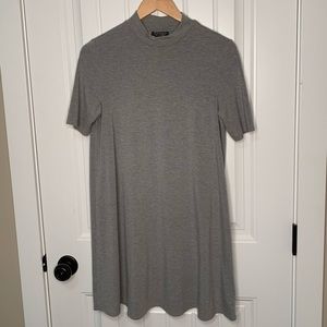 Top Shop Grey Knee Length Dress